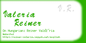 valeria reiner business card